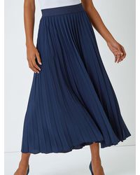 Roman - Pleated Maxi Skirt - Lyst