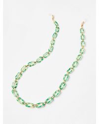 Oliver Bonas - Adela Shimmer Resin & Tone Glasses Chain - Lyst