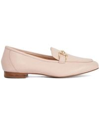 Dune - Leather Grained Branded Snaffle Trim Loafers - Lyst