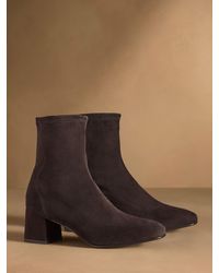 Russell & Bromley - Harrington Short Block Heel Sock Boots - Lyst