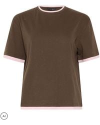 PixieGirl Petite - Contrast Short Sleeve Cotton T-Shirt - Lyst