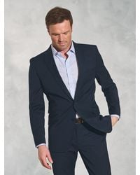 Brook Taverner - Tailored Fit Wool Mix Washable Suit Jacket - Lyst