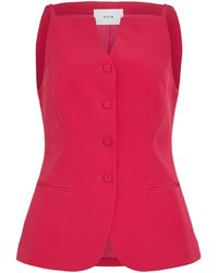Vila - Sleeveless Square Neck Vest - Lyst
