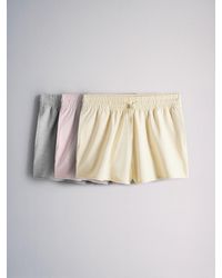 The Set - 3 Pack Pastels Loopback Shorts - Lyst