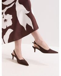 Phase Eight - Satin Heeled Shoes - Lyst