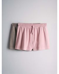 The Set - 2 Pack Washed Sweat Shorts - Lyst