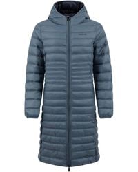 Next In Line Please Weird Fish Ravinia Lightweight Padded Long-Line Jacket in Purple | Lyst