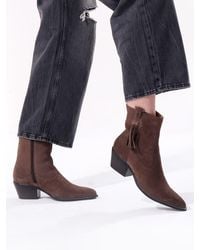 OFF THE HOOK - Clapton Suede Leather Ankle Boots - Lyst