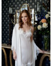 SAINTED SISTERS - Sainted Sister Silk Basic Chemise - Lyst