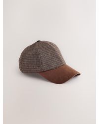 Next - Contrast Peak Check Cap - Lyst