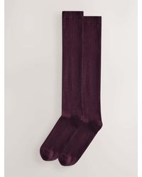 Next - Burgundy Modal Blend Knee High Socks 2 Pack - Lyst