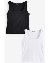 Next - Square Neck Vest 2 Pack - Lyst