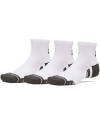 Under Armour - Performance Tech Quarter Socks 3 Pack - Lyst