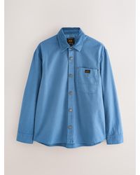 Next - Shacket-Overshirt Canvas Cord Kragen - Lyst