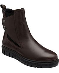 Lotus - Leather Zip-Up Ankle Boots - Lyst