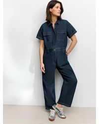 Next - 100% Cotton Maternity Denim Boilersuit - Lyst