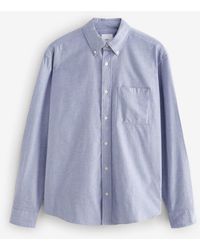 Next - Soft Touch Oxford Long Sleeve Shirt - Lyst