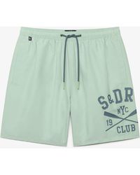 Superdry - Printed Logo 16-Inch Swim Shorts - Lyst