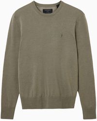 AllSaints - Allsaints Mode Merino Wool Crew Neck Jumper - Lyst