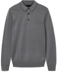 AllSaints - Allsaints Mode Merino Wool Long Sleeve Polo Neck Jumper - Lyst
