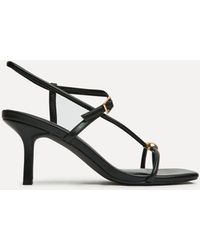 Linzi - Immersed Toe Post Heeled Sandals - Lyst