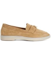 Dune - Grinning Ungefütterte Wildleder-Loafers - Lyst