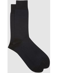 Reiss - Mario Stripe Cotton-Blend Striped Socks - Lyst