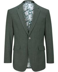 Skopes - Single Breasted Tailored Fit Stripe Levins Suit Jacket - Lyst