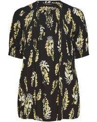 Evans - Short Sleeve Pintuck Boho Top - Lyst