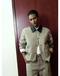 Whistles - Casual Contrast Collar Jacket - Lyst