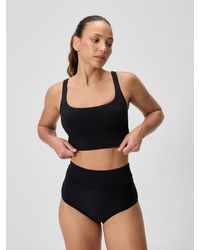 Speedo - Solid Square Neck Bikini Top - Lyst