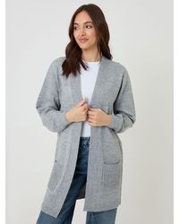 Threadbare - Longline Knitted Cardigan - Lyst
