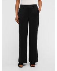 Object - Tailored Wide Leg Stretch Waistband Trousers - Lyst