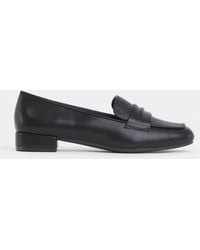 JD Williams - Wide Fit Block Heel Loafers - Lyst