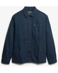 Superdry - The Merchant Store Linen Blend Overshirt - Lyst