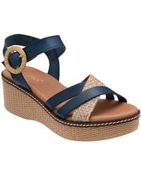 Lotus - Leather Wedge Sandals - Lyst