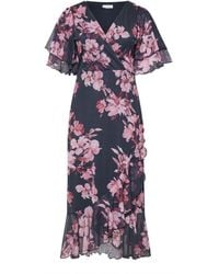 Yours Curve - London Wickelkleid Aus Netzstoff Mit Rüscheneu 44 (Uk 16) - Lyst