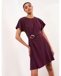 Lipsy - Hardware Detail Mini Skater Dress - Lyst