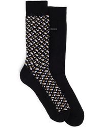 BOSS - Socken Aus Einer Baumwollmischung 2 Pack - Lyst