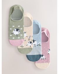 Next - Invisible Trainer Socks 4 Pack - Lyst