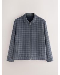Next - Smart Textured Zip Through Jacket - Lyst