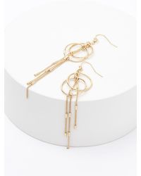 Next - Circle Chain Drop Earrings - Lyst