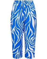 Evans - Paisley Wide Leg Trousers - Lyst