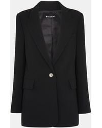 Whistles - Petite Crepe Boyfriend Blazer - Lyst