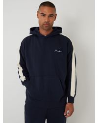 Threadbare - Relaxed Fit Side Stripe Hoodie - Lyst