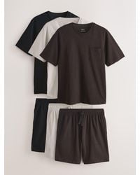 Next - Jersey Short Sleeve Pyjamas Set 3 Pack - Lyst