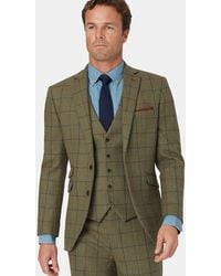 Brook Taverner - Check Wool Suit Jacket - Lyst