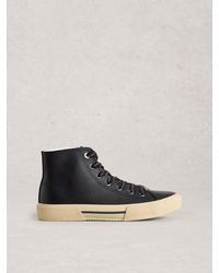 White Stuff - Stuff Pippa Leather Hi-Top Trainers - Lyst