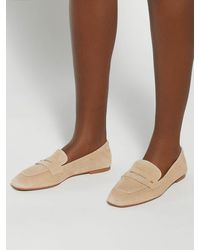 Dune - Leather Glances Suede Loafers - Lyst