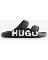 HUGO - Evander Double Strap Sandals - Lyst